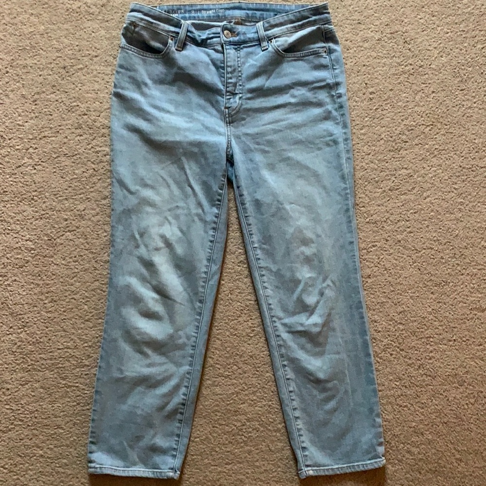 Talbots straight crop jeans size 8